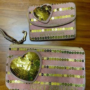 Matching Juicy Couture Wristlet and Wallet Set
